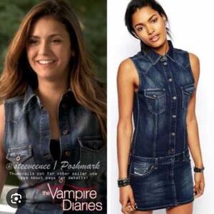 Diesel De-Drios Denim Dress ASO Elena Gilbert on the Vampire Diaries Size L